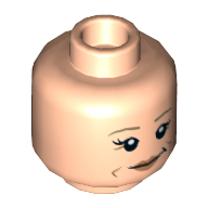 Lego hlava, tělová světlá (6142882)